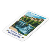 Bosnien und Herzegowina - Japan Illustration Art Magnet (Linke Seite)