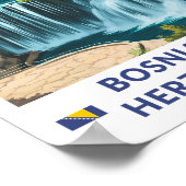 Bosnien und Herzegowina - Japan Illustration Art Poster (Ecke)