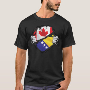Bosnien und Herzegowina Kanadische Hände gepackte  T-Shirt