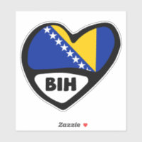 Bosnien und Herzegowina Ländercode Flaggenstaat He