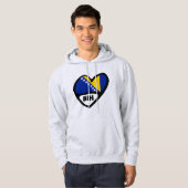 Bosnien und Herzegowina Ländercode Flaggenstaat He Hoodie (Vorne ganz)