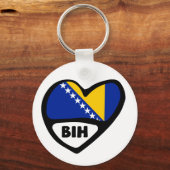 Bosnien und Herzegowina Ländercode Flaggenstaat He Schlüsselanhänger (Vorderseite)