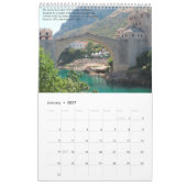 Bosnien und Herzegowina Moderne mittelalterliche G Kalender (Jan 2027)
