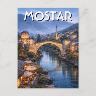 Bosnien und Herzegowina Mostar Reise Postkarte