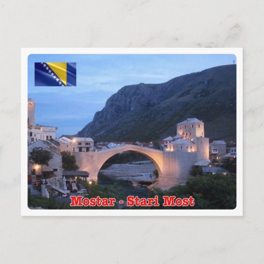 Bosnien und Herzegowina - Mostar - Stari Most - Postkarte (Vorderseite)