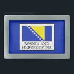 Bosnien und Herzegowina Rechteckige Gürtelschnalle<br><div class="desc">Bosnien und Herzegowina</div>