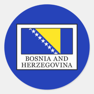 Bosnien und Herzegowina Runder Aufkleber