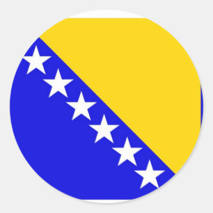 Bosnien und Herzegowina Runder Aufkleber