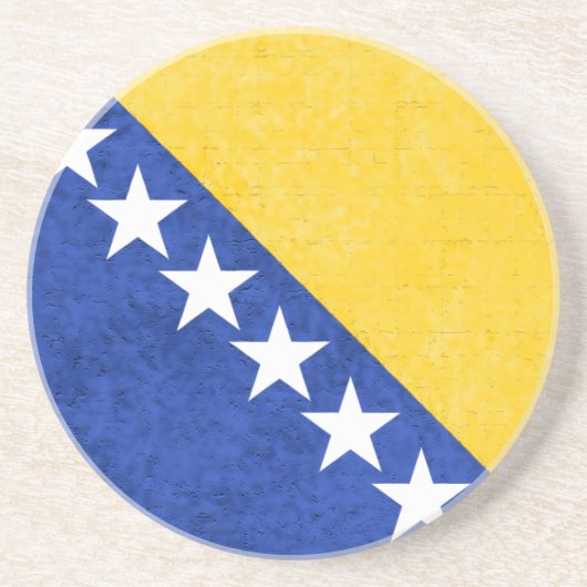 Bosnien und Herzegowina Sandstein Untersetzer (Vorne)