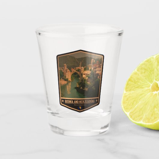 Bosnien und Herzegowina Schnapsglas (Vorderseite)