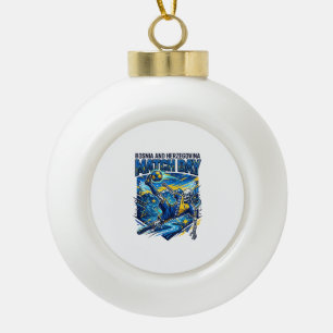 Bosnien und Herzegowina Spieltag Skelett Stürmer  Keramik Kugel-Ornament