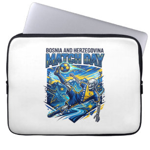 Bosnien und Herzegowina Spieltag Skelett Stürmer  Laptopschutzhülle