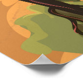 Bosnien und Herzegowina Vintage Travel Poster (Ecke)