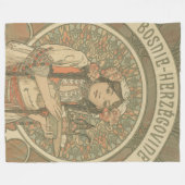 Bosnien und Herzegowina von Alphonse Mucha (1900) Fleecedecke (Vorderseite (Horizontal))