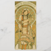 Bosnien und Herzegowina von Alphonse Mucha (1900) Menükarte (Vorderseite)
