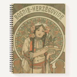 Bosnien und Herzegowina von Alphonse Mucha (1900) Notizblock