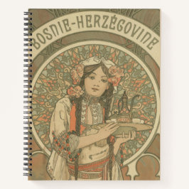 Bosnien und Herzegowina von Alphonse Mucha (1900) Notizblock