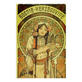 Bosnien und Herzegowina von Alphonse Mucha 1900 Poster