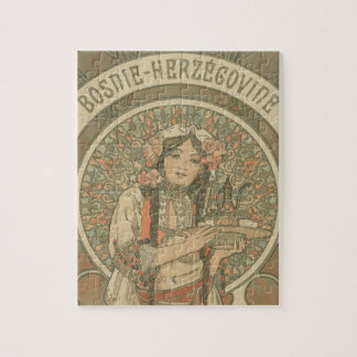 Bosnien und Herzegowina von Alphonse Mucha (1900) Puzzle