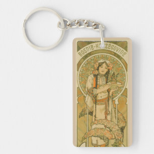 Bosnien und Herzegowina von Alphonse Mucha (1900) Schlüsselanhänger