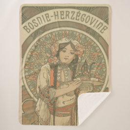 Bosnien und Herzegowina von Alphonse Mucha (1900) Sherpadecke