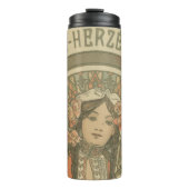 Bosnien und Herzegowina von Alphonse Mucha (1900) Thermosbecher (Vorderseite)