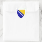 Bosnien und Herzegowina-Wappen-Aufkleber Runder Aufkleber (Tasche)