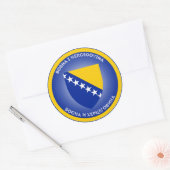 Bosnien und Herzegowina-Wappen Runder Aufkleber (Umschlag)