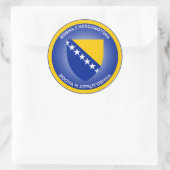 Bosnien und Herzegowina-Wappen Runder Aufkleber (Tasche)