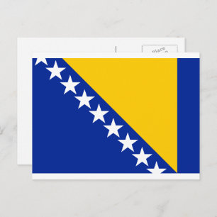 Bosnienflagge, Flagge von Bosnien und Herzegowina Postkarte