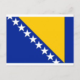 Bosnienflagge, Flagge von Bosnien und Herzegowina Postkarte