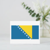 Bosnienflagge Postkarte (Stehend Vorderseite)