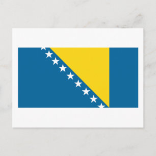 Bosnienflagge Postkarte