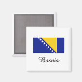 Bosnienflaggendesign Magnet (Vorderseite/Rückseite)