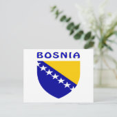 BOSNIENISCHE Wappendecke Postkarte (Stehend Vorderseite)