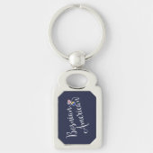 bosnisch-amerikanischer Herzenskeyring Schlüsselanhänger (Vorderseite)
