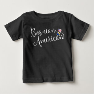 bosnisch-amerikanischer Hintern Baby T-shirt