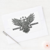 bosnisch-amerikanischer Themed Apparel Rechteckiger Aufkleber (Umschlag)