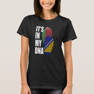 bosnisch-belarussische DNA-Flagge T-Shirt