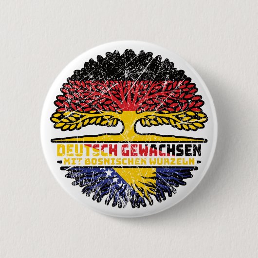 Bosnisch Deutsch Deutschland Button (Vorderseite)