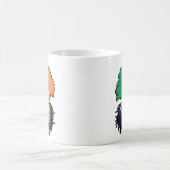 Bosnisch-irische Tree-Roots-Flagge Kaffeetasse (Mittel)