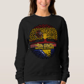 Bosnisch-Spanien-Roots-Fahne Sweatshirt (Vorderseite)