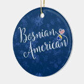 Bosnische amerikanische Herzen, Keramik Ornament (Links)
