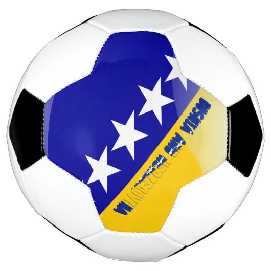 bosnische Flagge Fußball (Gedreht)