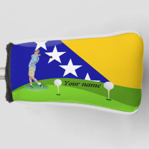 Bosnische Flagge Golf Headcover