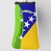 bosnische Flagge Golf Headcover (Rotieren 90)