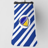 bosnische Flagge Golf Headcover (Rotieren 90)