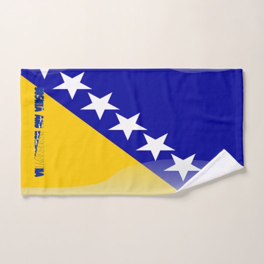 Bosnische Flagge Handtuch (Handtuch)
