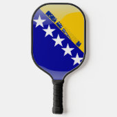 bosnische Flagge Pickleball Schläger (Rückseite)