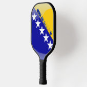 bosnische Flagge Pickleball Schläger (Links)